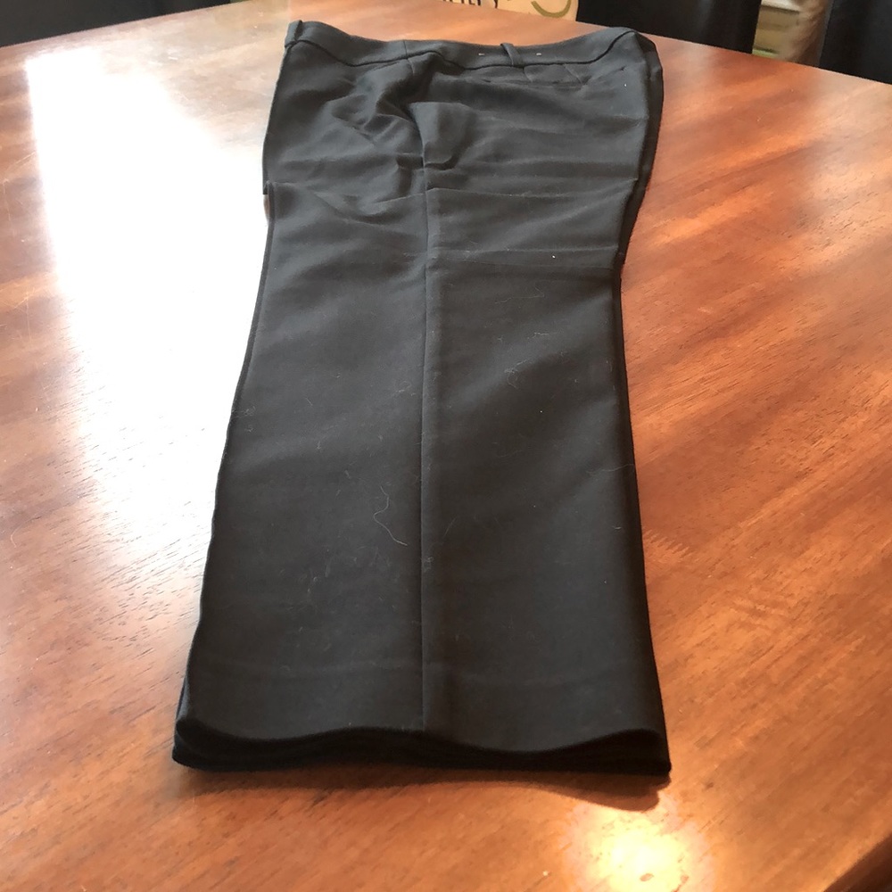 Ann Taylor classic black ankle slacks.
